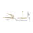 10-Light Gold Rod Match Stick Chandelier-29552790