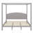 Canopy Platform Bed With Headboard-516588056