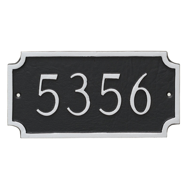 Plaque d'adresse murale 1 ligne Aquilla, Oui
