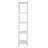Stylish Kawamoto 4-Shelf Etagere Bookcase – Traditional Spindle Pine Design Storage for Home, Office-1968422627