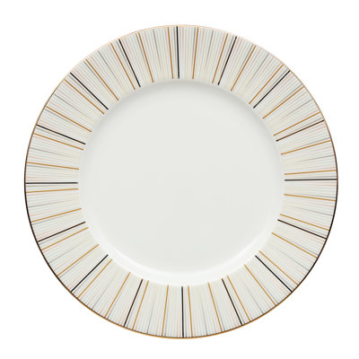 Prouna Luminous 10.5" Bone China Dinner Plate In White