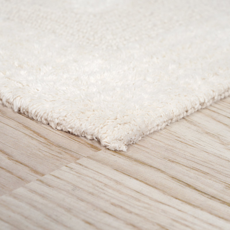 Tapis de salle de bain Lavish Home - Ensemble de tapis de salle de bain en coton 6 pièces - Tapis de bain lavables à la machine pour la salle de bain, la cuisine ou la salle de lavage (ivoire)