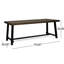 Table industrielle moderne en bois - Option extérieure avec esthétique