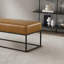 Banc en cuir brun clair Odessa