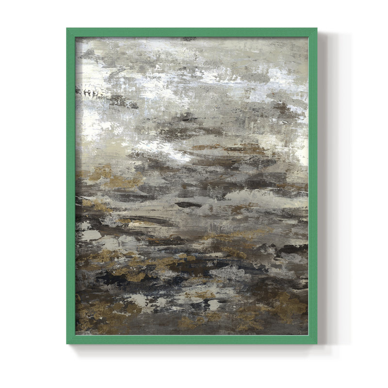«Shining Exemple», reproduction encadrée - bois massif, Vert, H 10 po x l 8 po