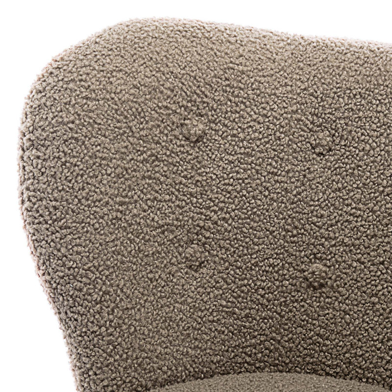 Chaise d'appoint Donadee, Polyester brun