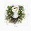 Couronne en PVC hydrangée et fleur de printemps 26 po