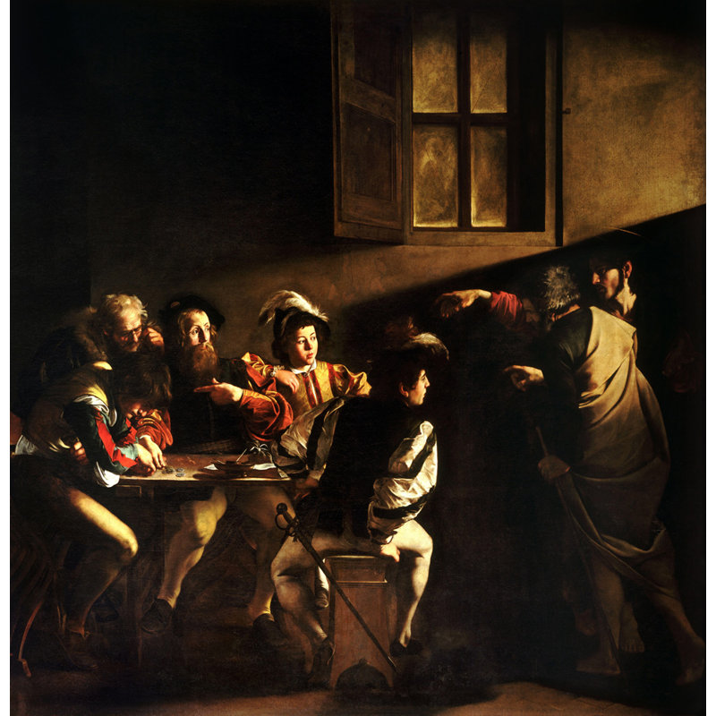 L'appel de Saint-Matthew, H 15 po x l 15 po