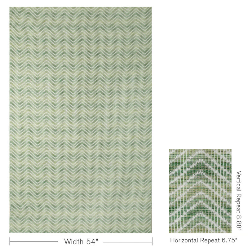 Granville Weaves Chausey Cotton Blend Fabric, Leaf