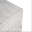 Table d'appoint en béton léger d'extérieur / d'intérieur carré en travertin, polyvalente et élégante