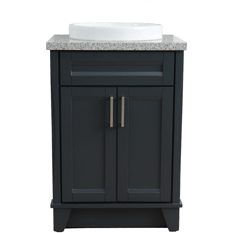 Ensemble de meuble-lavabo simple 25 po, Gris