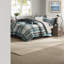 Ensembles de literie double confortables, luxueux en microfibre, style maison écossais classique