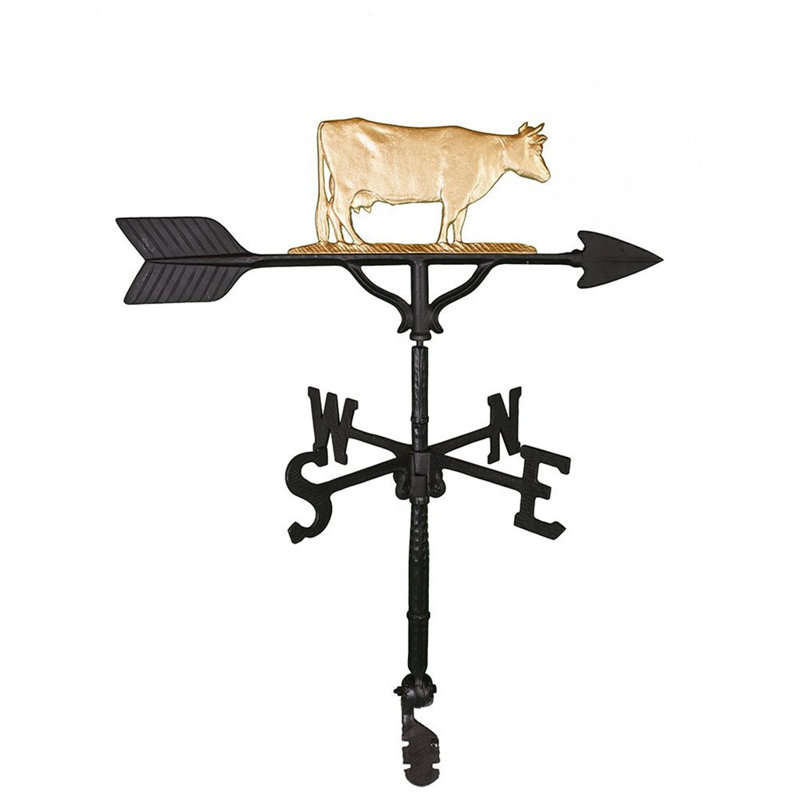 Cow Weathervane, Gold