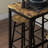 Homcom bar table set for 4, industrial high top table with bar stools, 5-piece small kitchen table and chairs for pub, dining room, rustic brown - stylish and space-saving