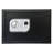Stalwart Electronic Safe - Digital Biometric Fingerprint Lock Box with 2 Override Keys (Black)