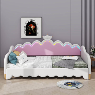 Lennie Upholstered Metal Daybed Bed