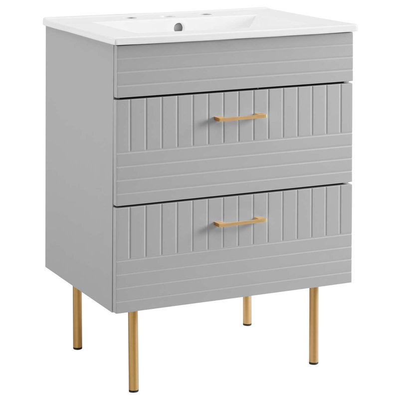 Daybreak 24" Bathroom Vanity, Light Gray
