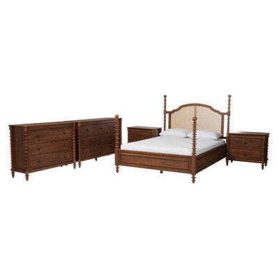 Dametra Solid Wood Bedroom Set