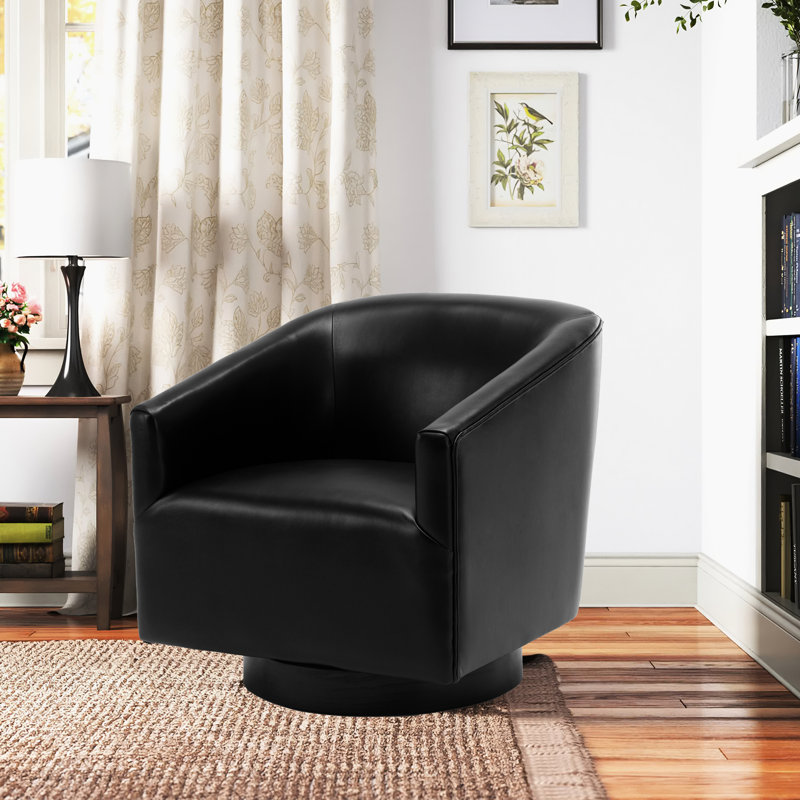 Chaise pivotante Garland, Noir
