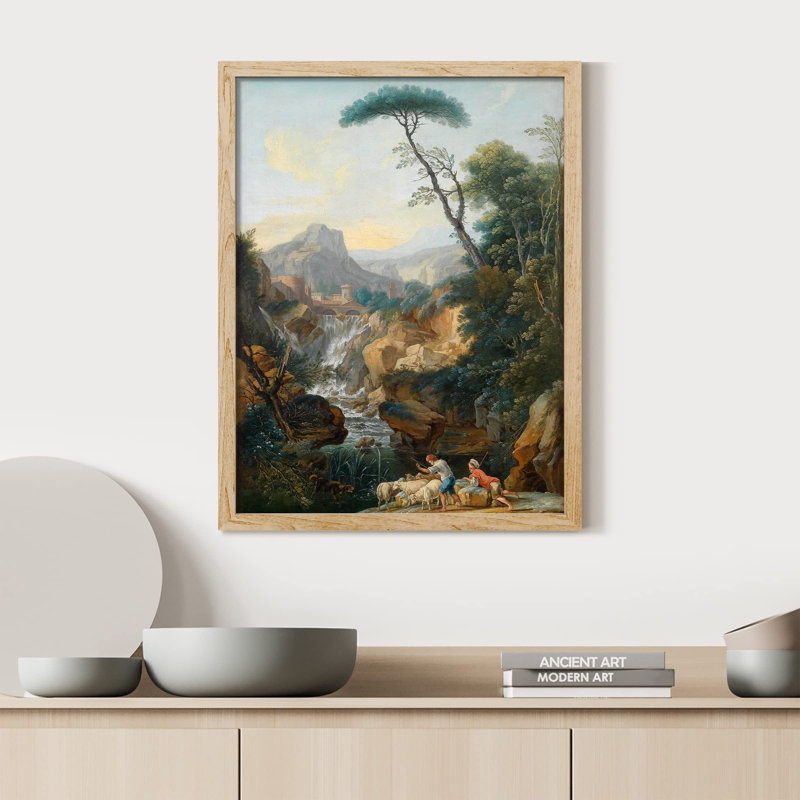 «Peasant European Mountain Forest» sur papier, H 10 po x l 8 po, Naturel