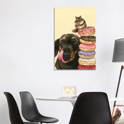 Donut Stacker 1 Piece Painting on Canvas
