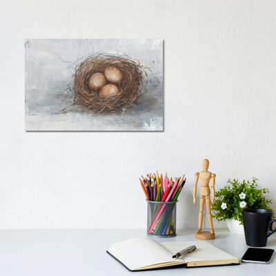 Rustic Bird Nest II by Ethan Harper - Wrapped Canvas Painting