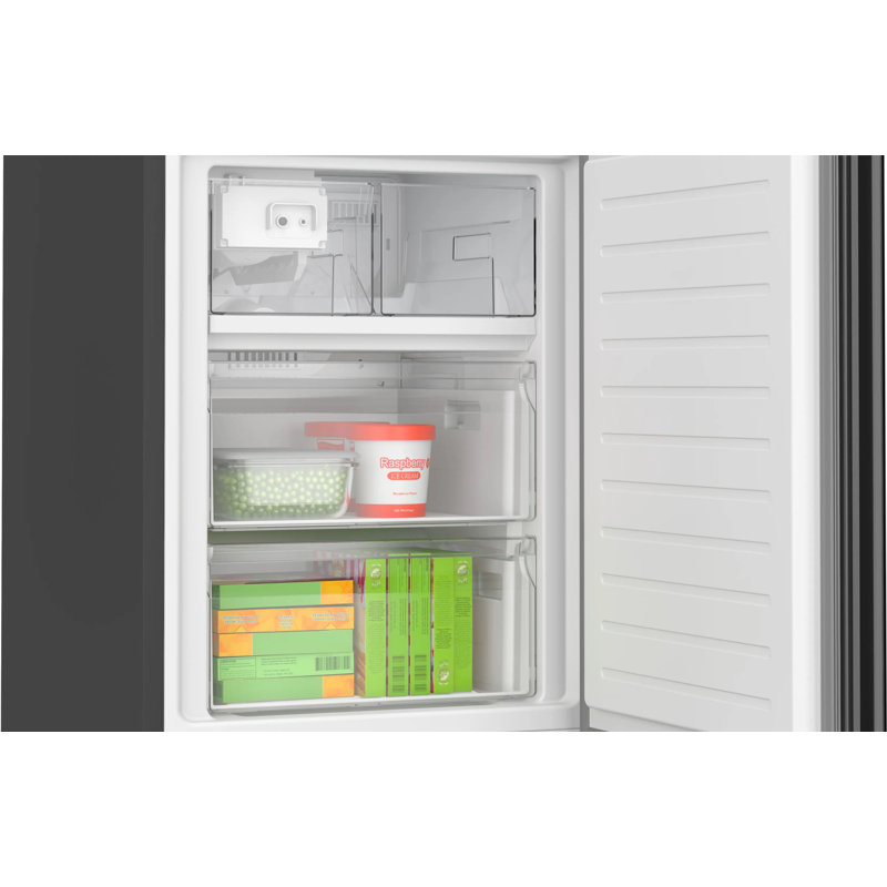Free-Standing Fridge-Freezer, Black