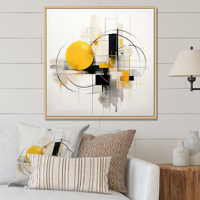 «Pureté de la forme III» - reproduction sur toile, H 36 po x l 36 po x P 1,5 po, Cadre naturel flottant