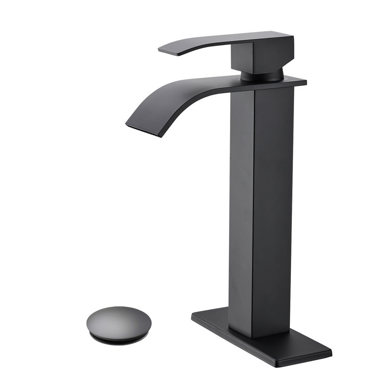 Single-handle Bathroom Faucet with Drain Assembly