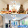 Ceiling Fan with Remote Control and LED Light