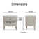  Maslow End Table Nightstand with Drawers