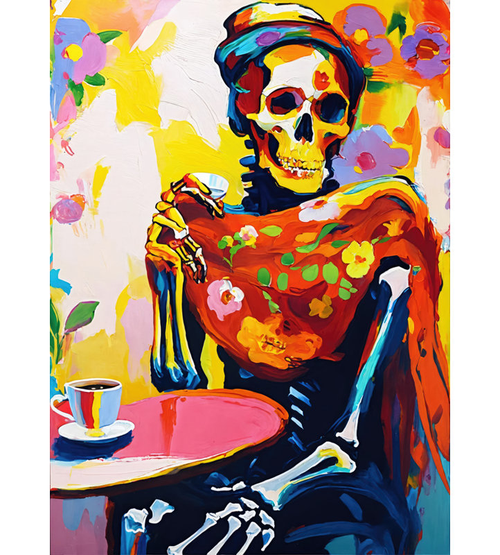 Skeleton  Giclee on Gallery Wrapped Canvas, 32" H x 26" W