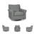 Sumlin Upholstered Swivel Armchair