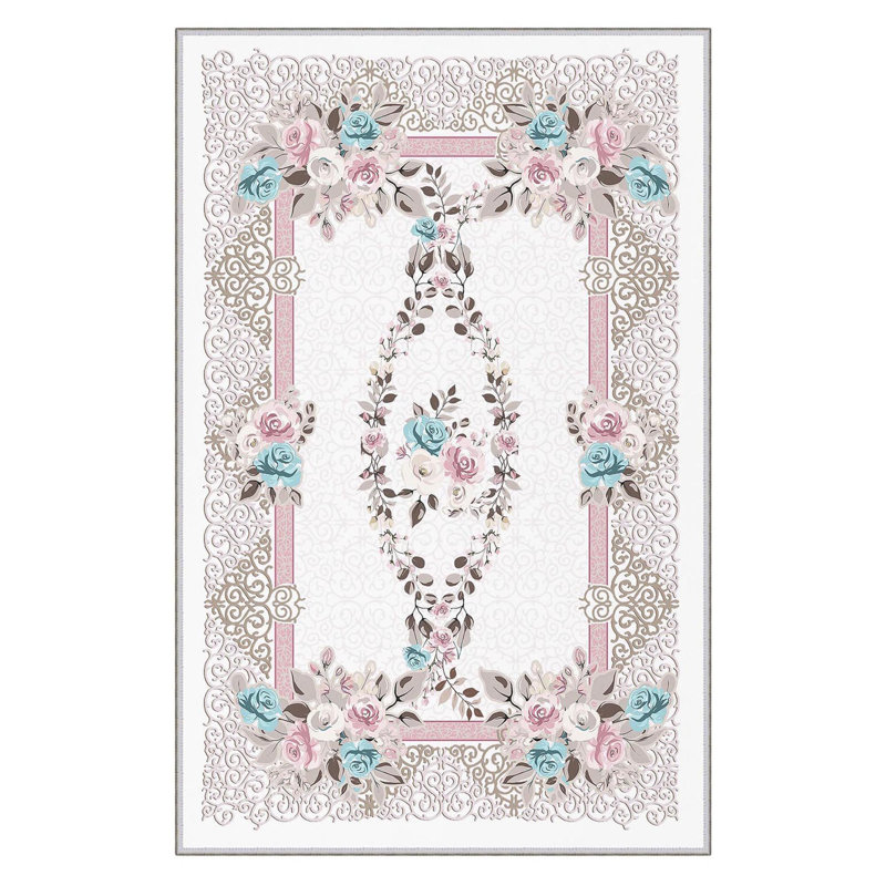 Tapis d'entrée élégant, 100% polyester, 650 g / m², Hauteur du velours: 0,3 pouce | Pois antibactérien antidérapant en PVC | Lavable à la machine, impression numérique 3D, idéale pour les espaces de vie modernes