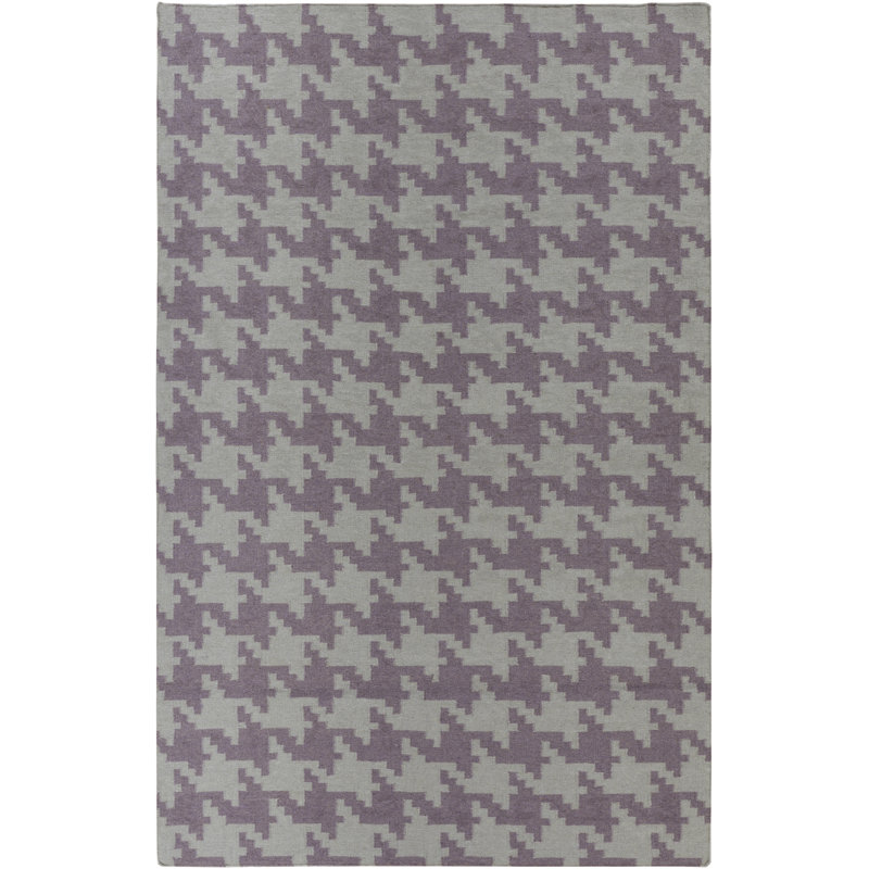 Araliya Wool Houndstooth Indoor Rug, Rectangle 2' x 3'