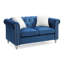 Causeuse chic à deux places bleu marine-1847327229