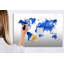 Magnetic Memo Board Whiteboard - 90 x 60 cm - With Marker and Magnets - Cosmos world map