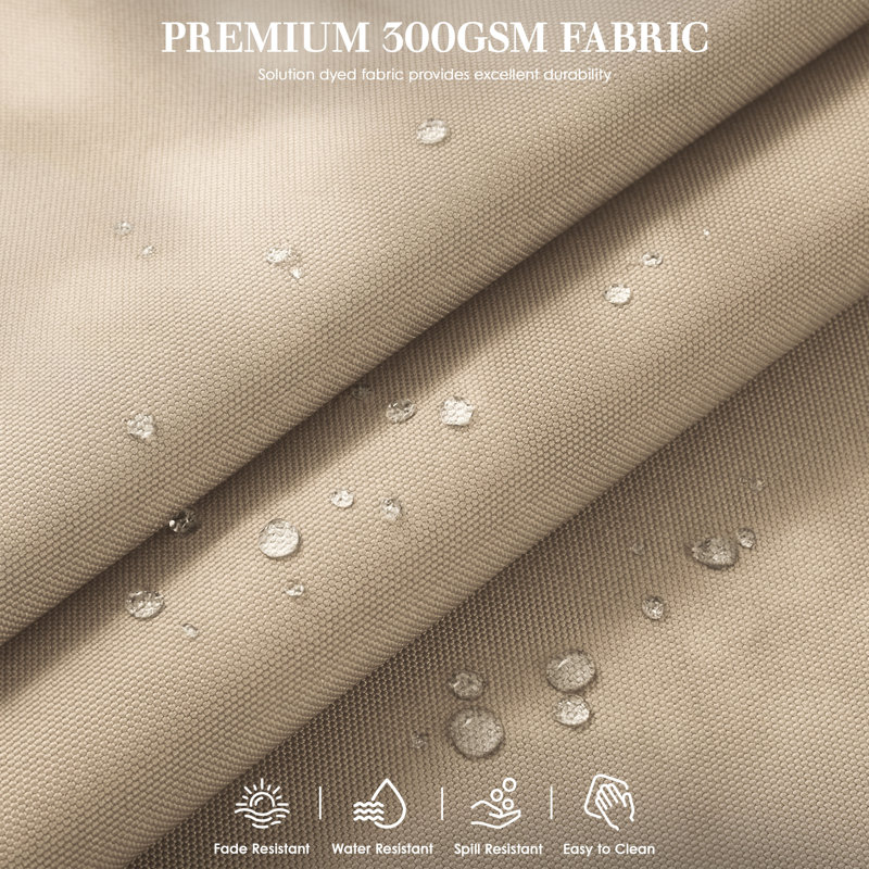 Braun Outdoor Cushions 24X24X5 Patio Chair Cushions Indoor/Outdoor Seat And Back Cushion, Cushions Only, 1, Sand Beige