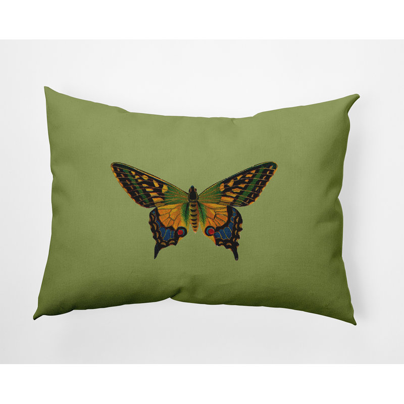 Reversible Throw Pillow, Green