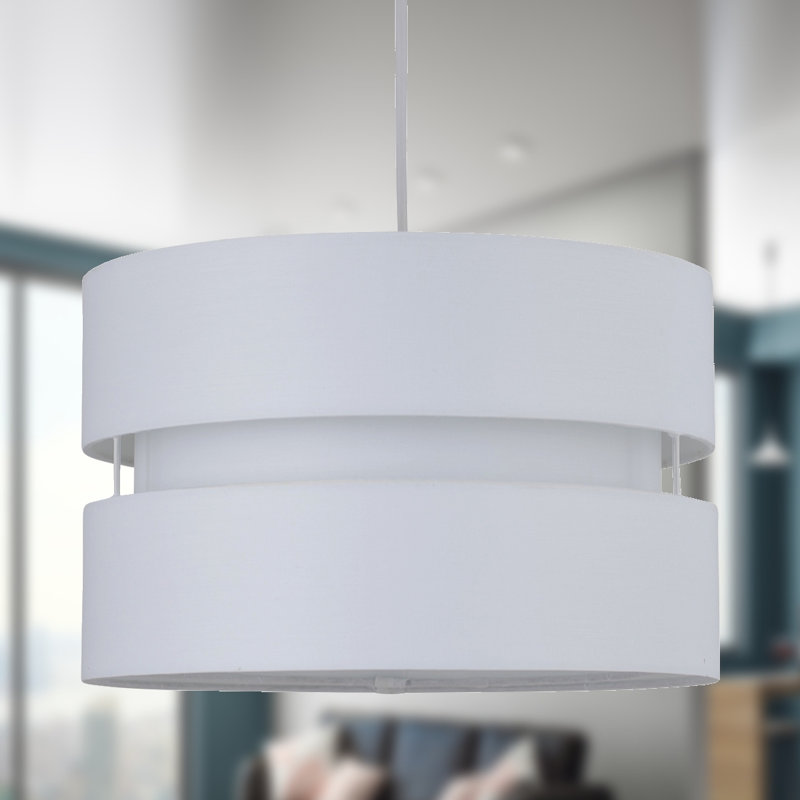 Itasca 19cm H Cotton Pendant Shade, White