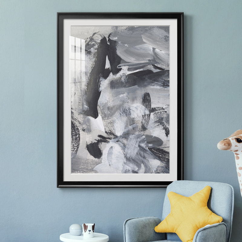 «Black & White Mix III» - reproduction de cadre photo, H 42,5 po x l 30,5 po x P 1 po, Cadre noir