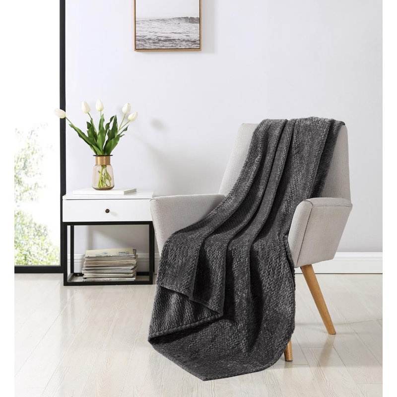 Jeté polaire Basic Comfort, Gris, 60" L x 50" W