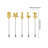 Food Picks for Appetizers, Stainless Steel Fruit Forks with Textured Letter Toppers for Afternoon Tea, Desserts, Pastries and Parties