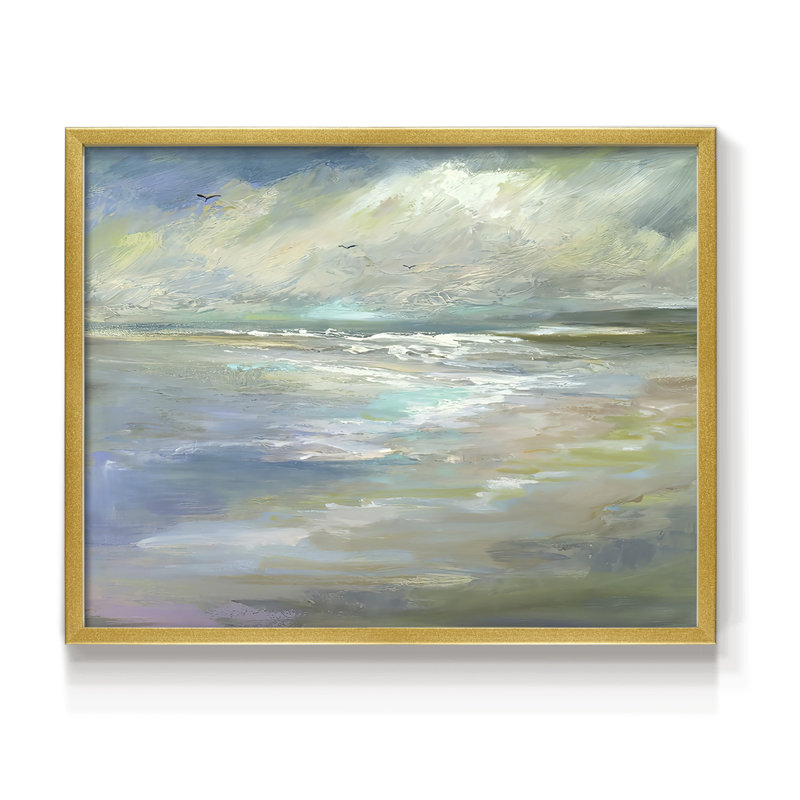«Beach Light I», reproduction encadrée