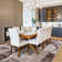Bionda Geometric Machine Woven Polypropylene Area Rug in Brown