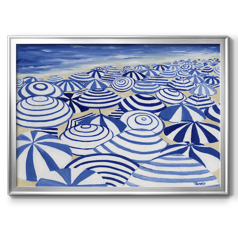 «Candy Bowl Prussian Blue», reproduction sur toile encadrée, H 26 po x l 38 po x P 1,5 po, Argent