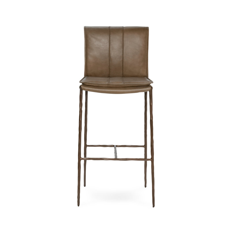 Mayer 26 Counter Stool Antique Brown, Bar Stool (31" Seat Height), Tan