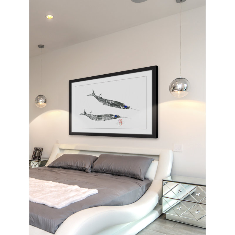 « aiguille fish », reproduction d’art encadrée, H 24 po x l 36 po x P 1,5 po