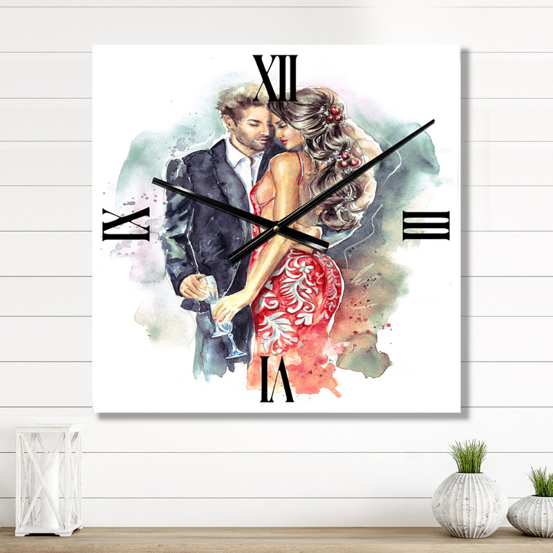 Horloge murale romantique Couple Ith, Petit