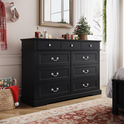 Vann 3-Piece Bedroom Set Include 9-Drawer Dresser And Two Nightstands
